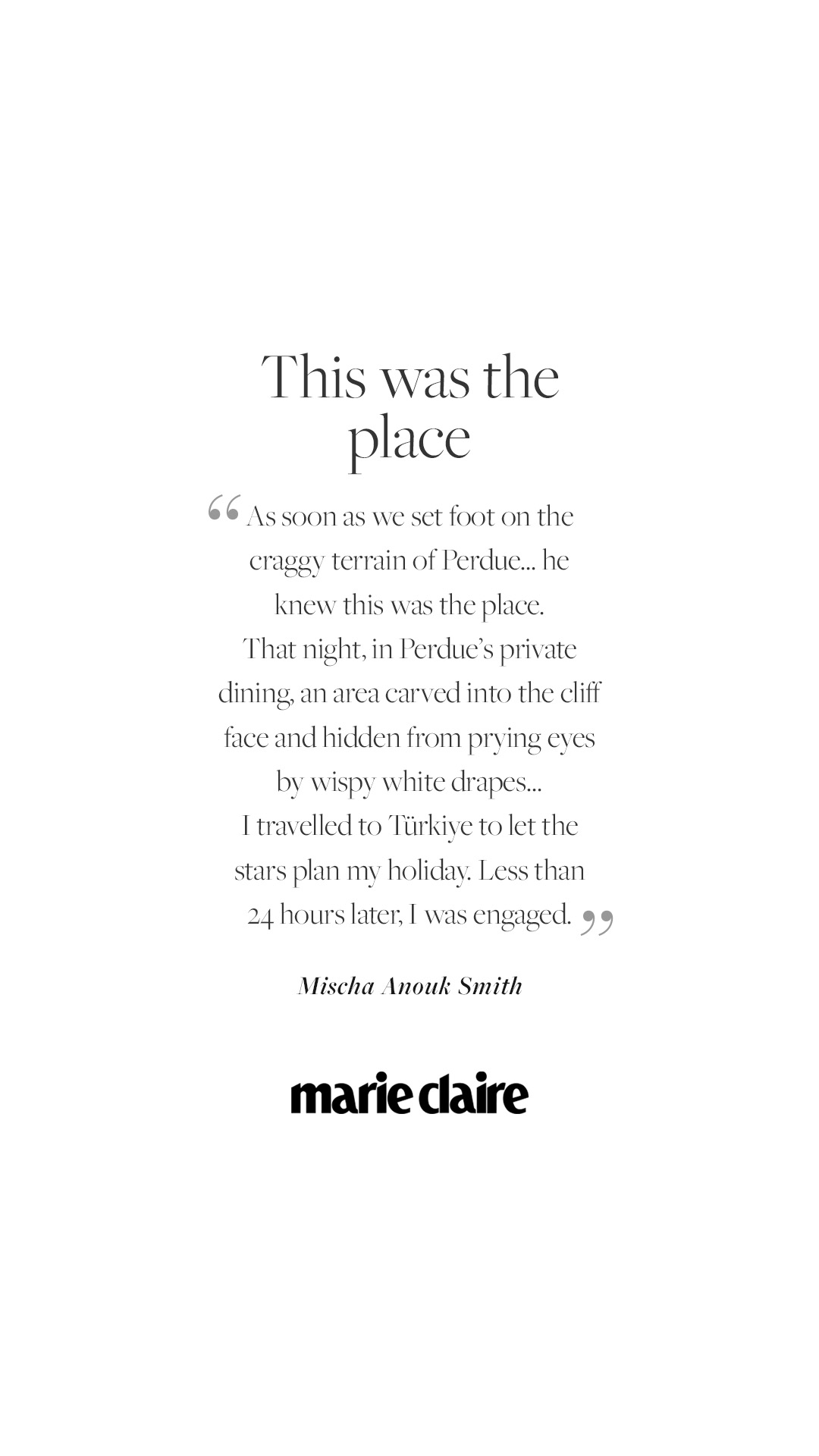 Marie Claire UK su Perdue: pagina 5