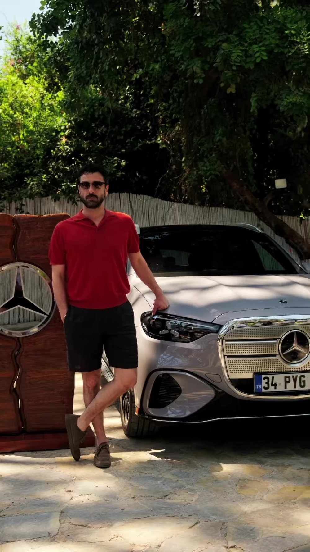 Guests with the new electric GLC at Perdue